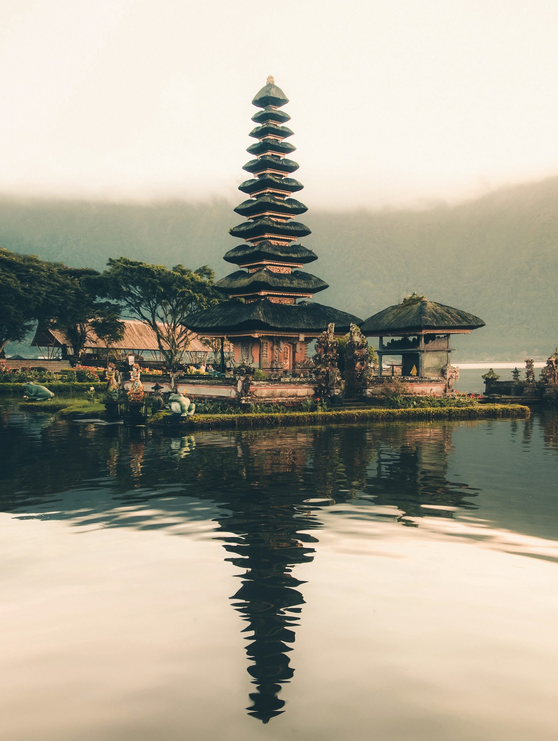Ulun Danu temple on the water, the highlands, Bali