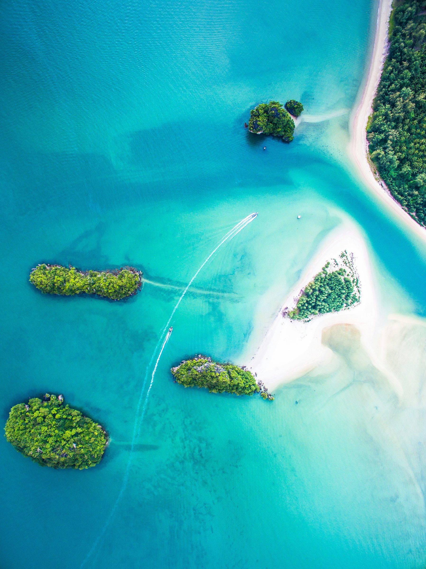 Turquoise shallows and islets, St Barths, Caribbean