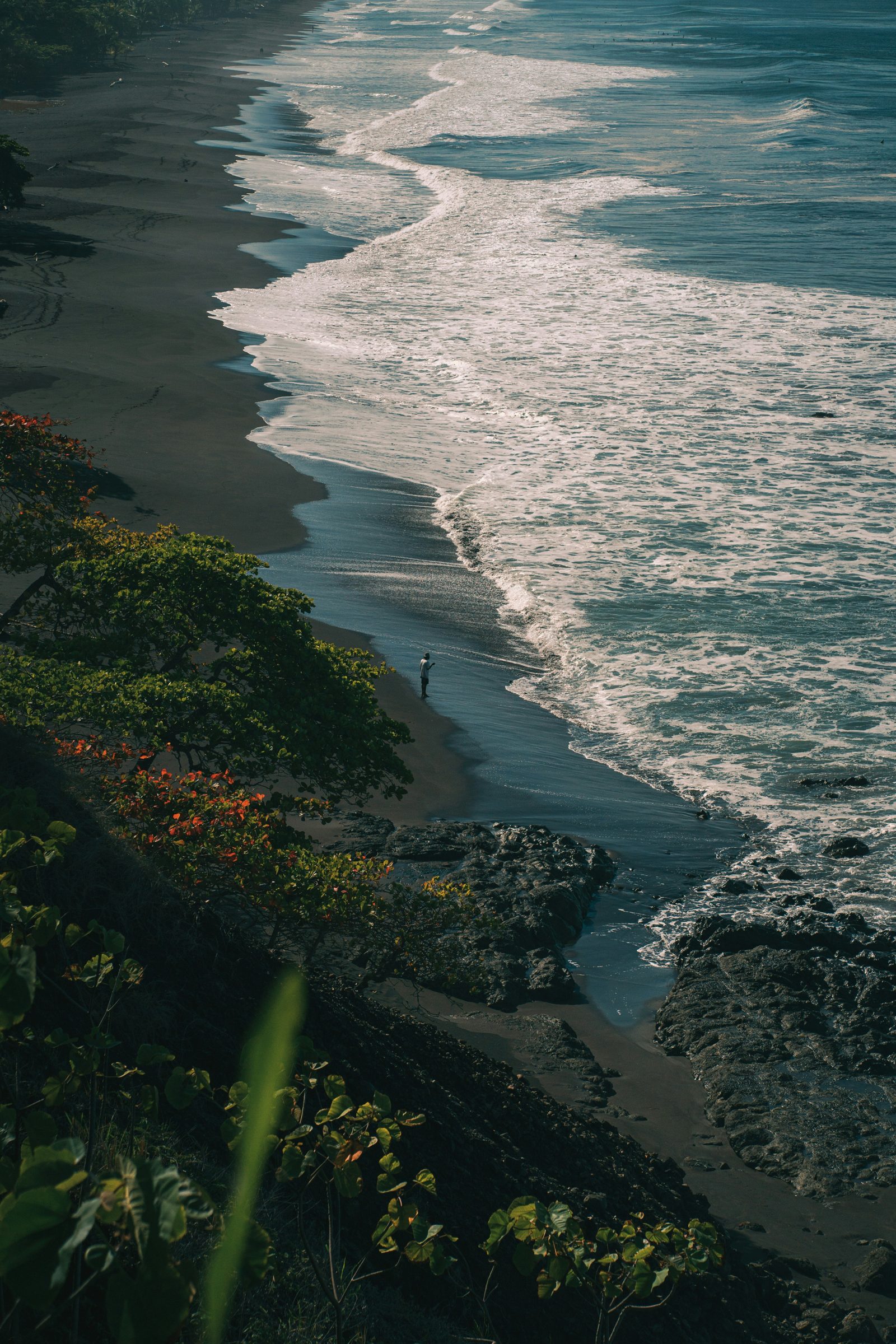 Surf at golden hour, Santa Teresa, Costa Rica