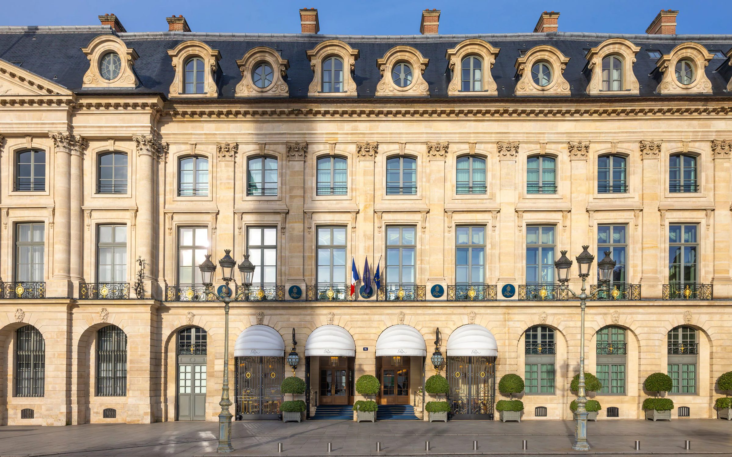 The Place Vendome facade of The Ritz Paris