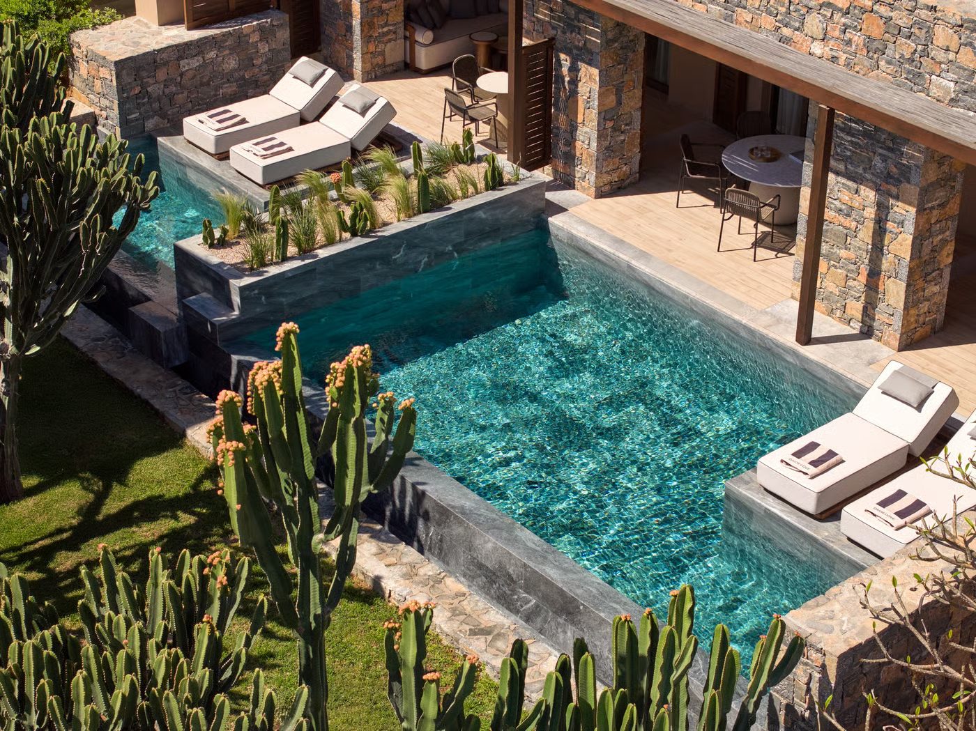 A villa with a private pool above the sea, Daios Cove, Crete