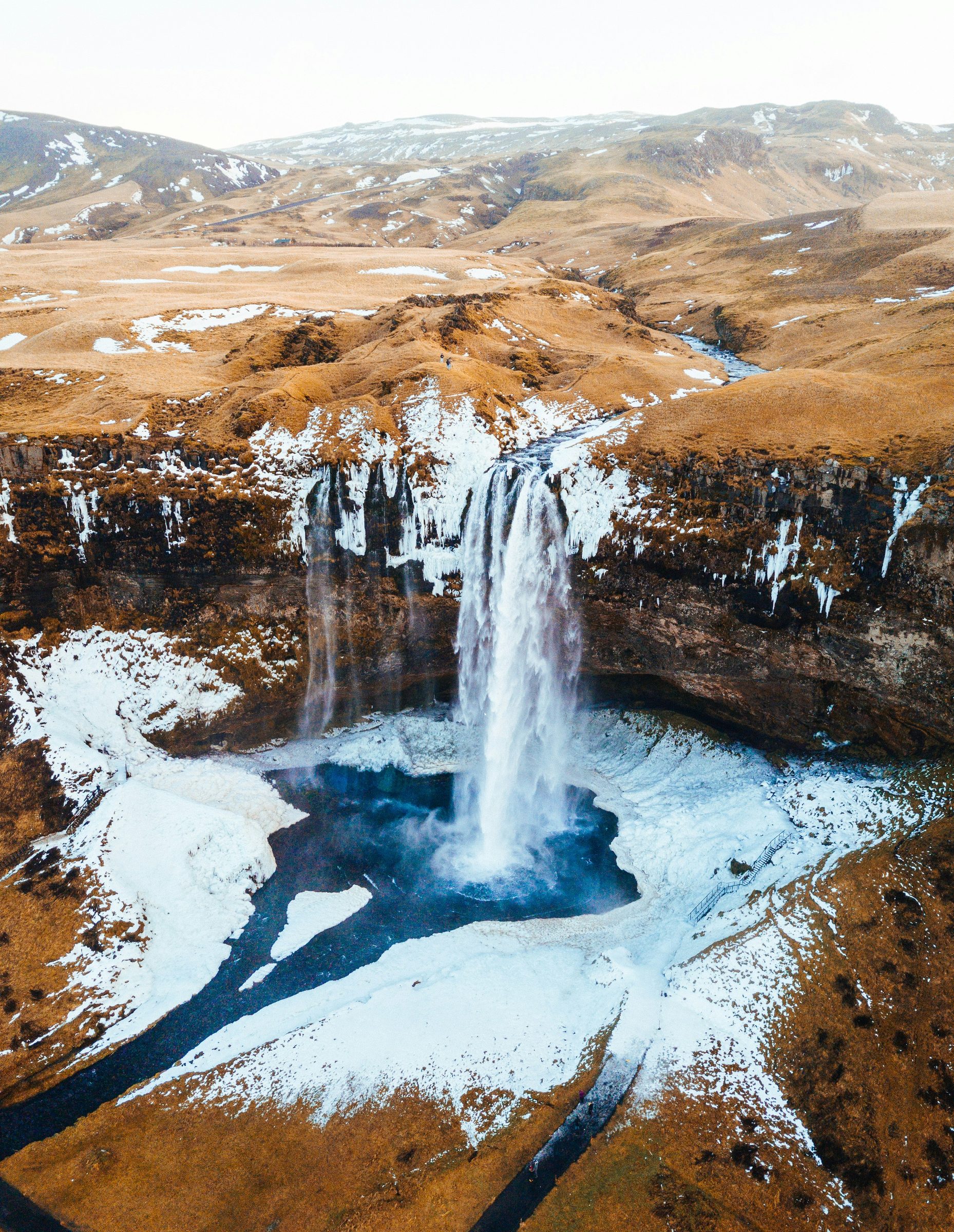 A waterfall on the South Coast, Iceland