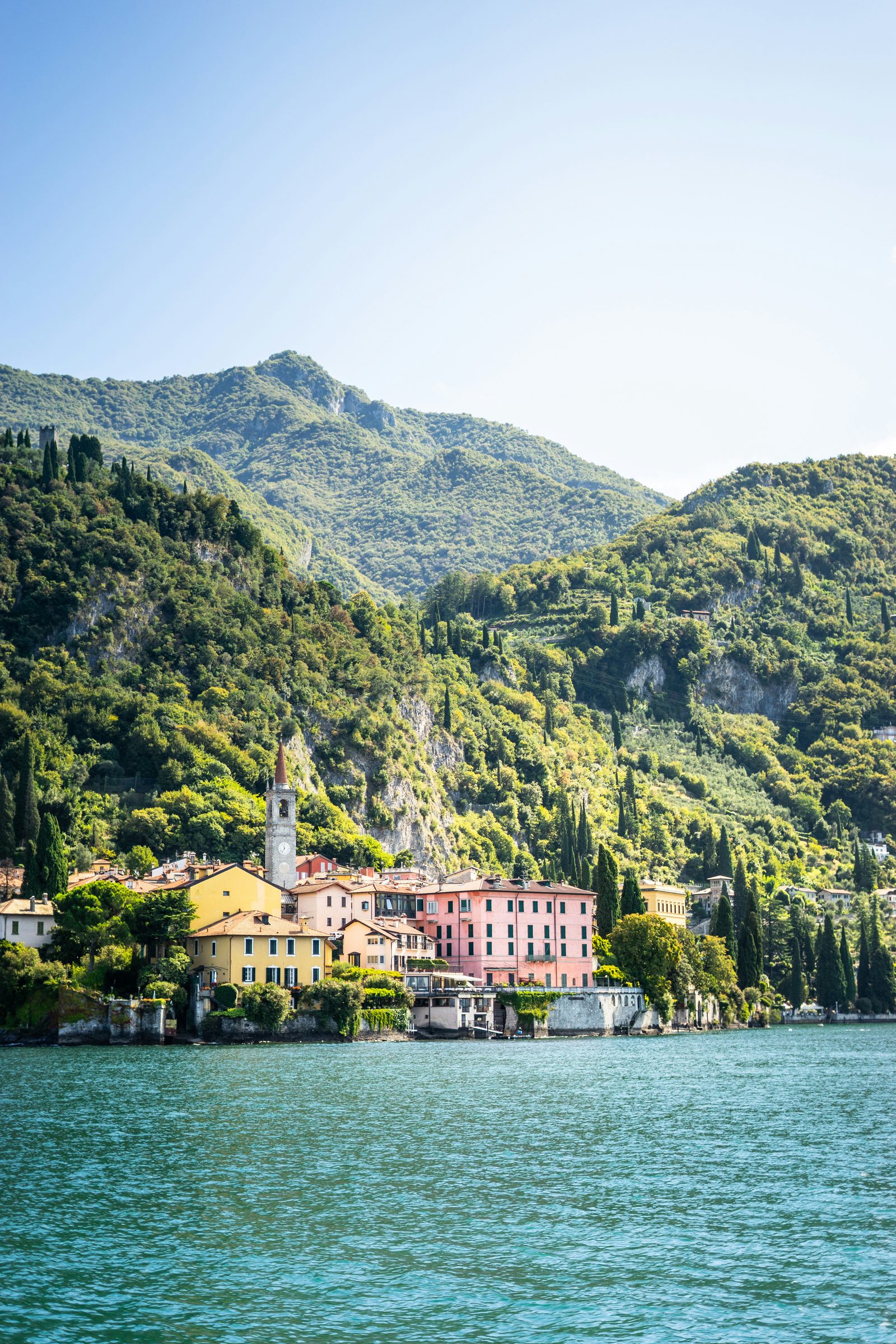 A lakeside village on Lake Como, Italy