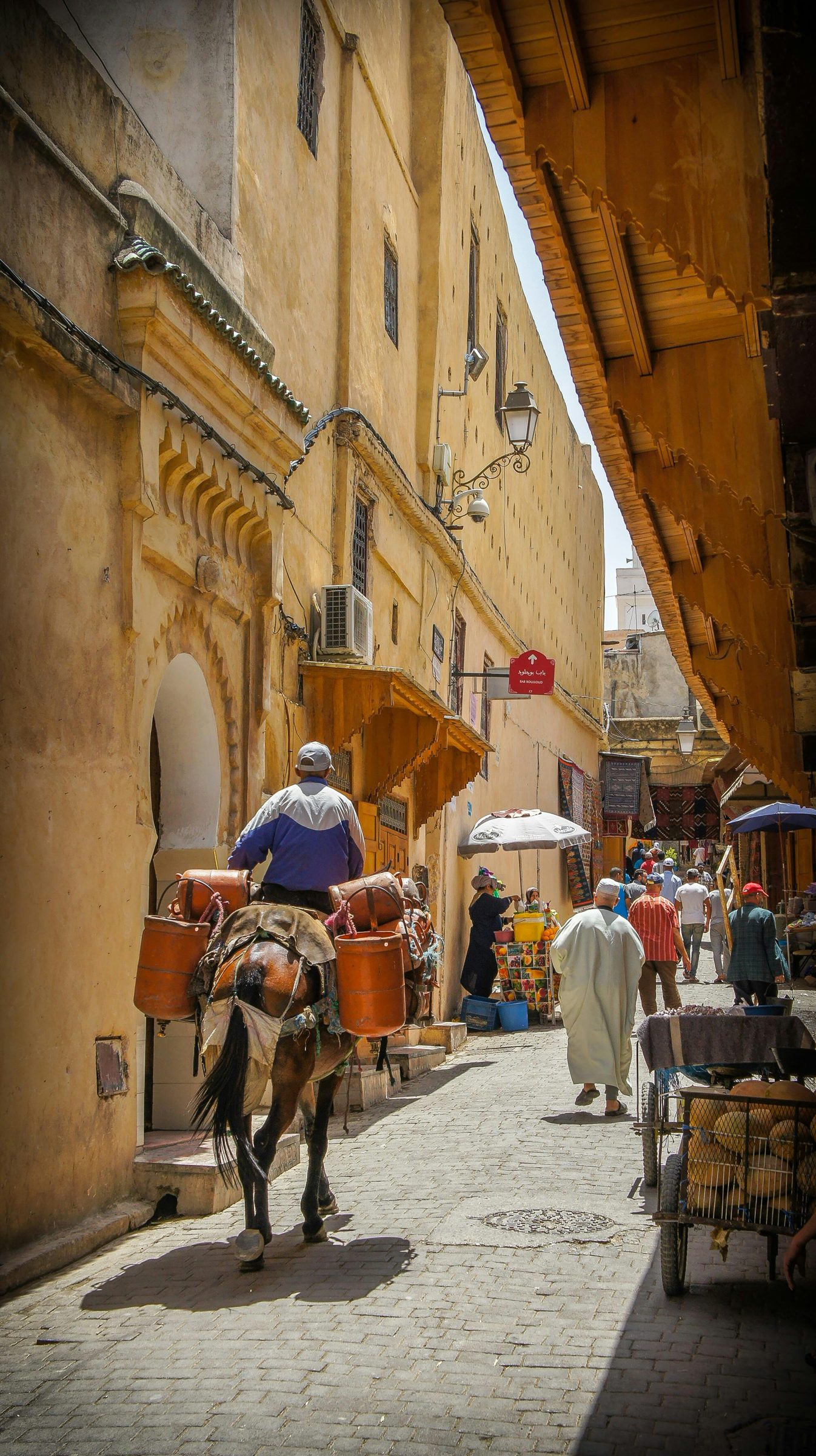 A medina lane, Marrakech, Morocco