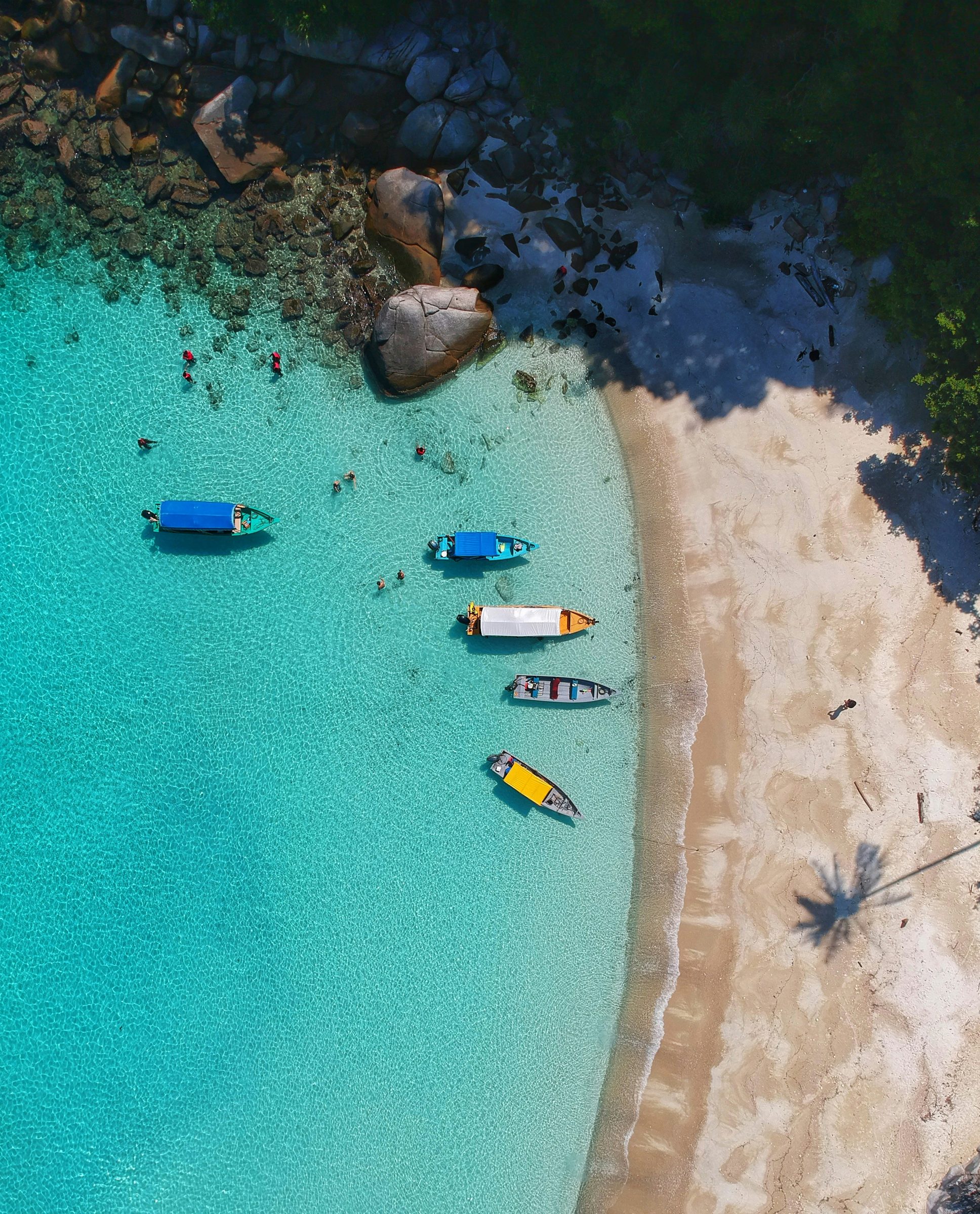 A helicopter island-hop, Seychelles