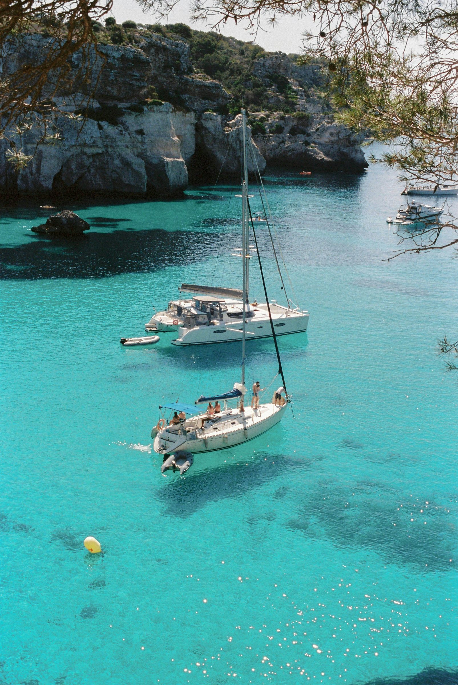 A private sail along the Balearic coast, Spain